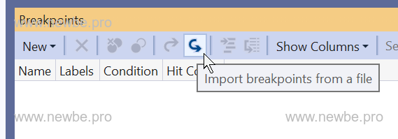Import Breakpoints